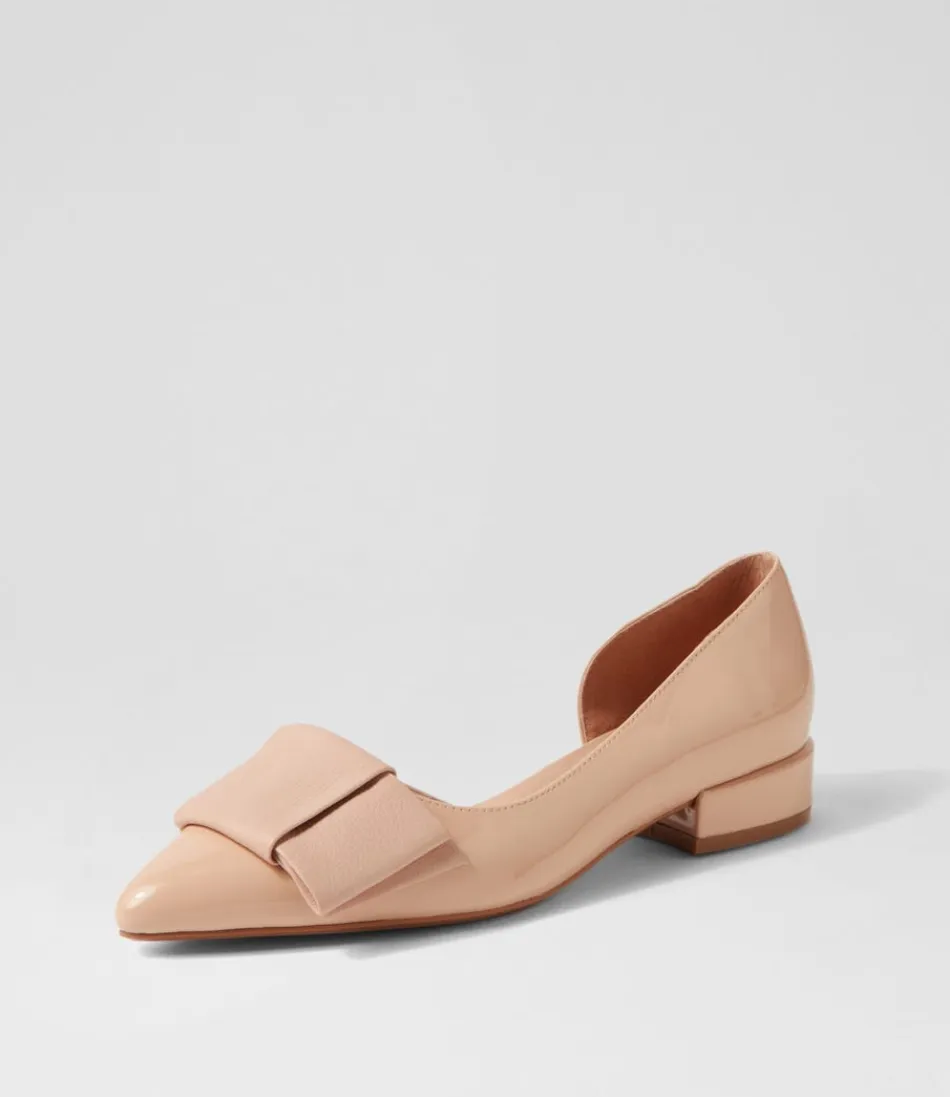 Women DJANGO & JULIETTE Flats<Etha Nude Patent Leather Flat Shoes