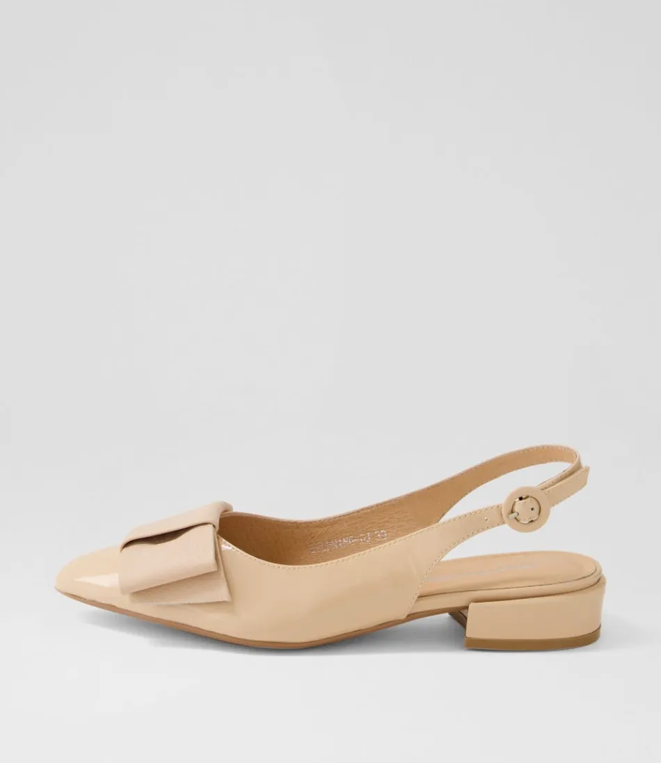 Women DJANGO & JULIETTE Flats<Evenning Nude Patent Leather Flat Shoes