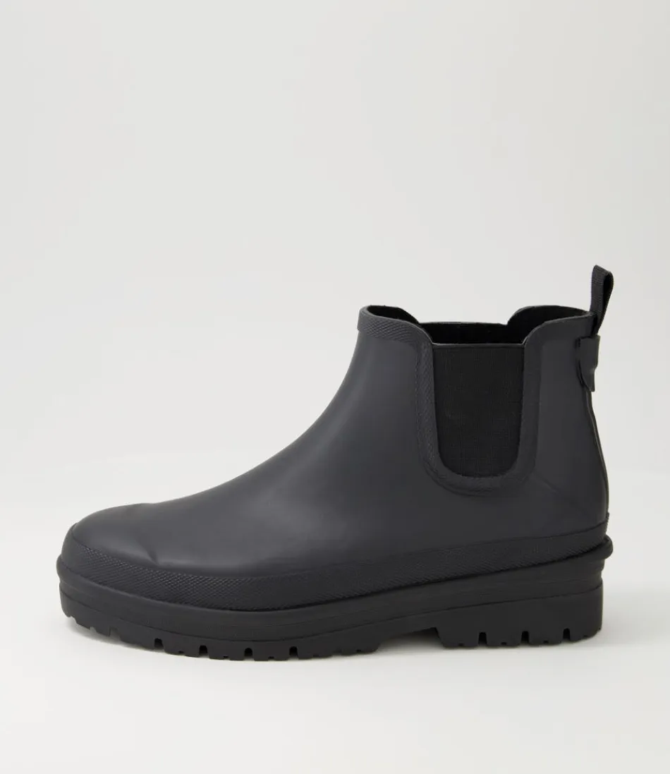 Women DIANA FERRARI Boots<Everlane Black Gumboot Ankle Boots