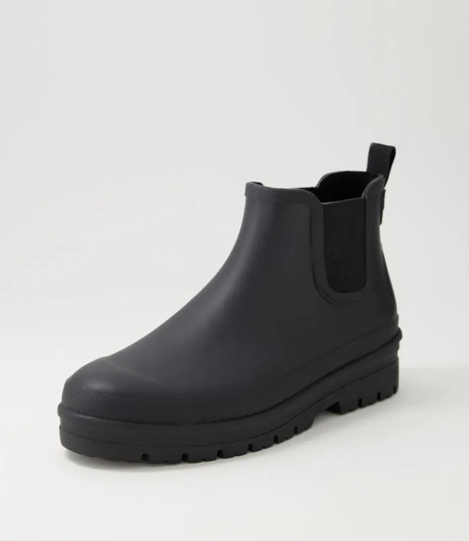 Women DIANA FERRARI Boots<Everlane Black Gumboot Ankle Boots