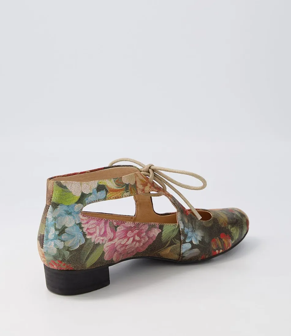 Women DJANGO & JULIETTE Flats<Ewing Vintage Metal Floral Leather Flat Shoes