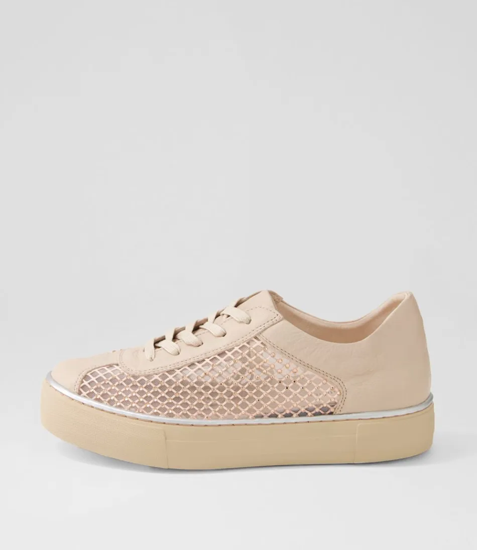 Women DJANGO & JULIETTE Sneakers<Fabia Nude Jewels Leather Sneakers