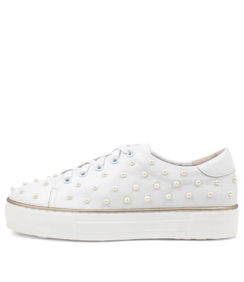 Women DJANGO & JULIETTE Sneakers<Faif White Leather Sneakers