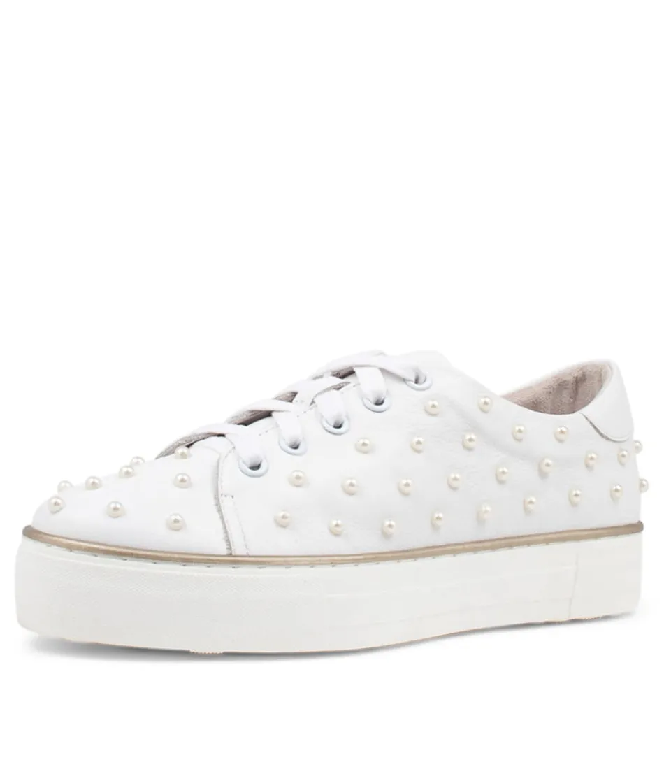 Women DJANGO & JULIETTE Sneakers<Faif White Leather Sneakers