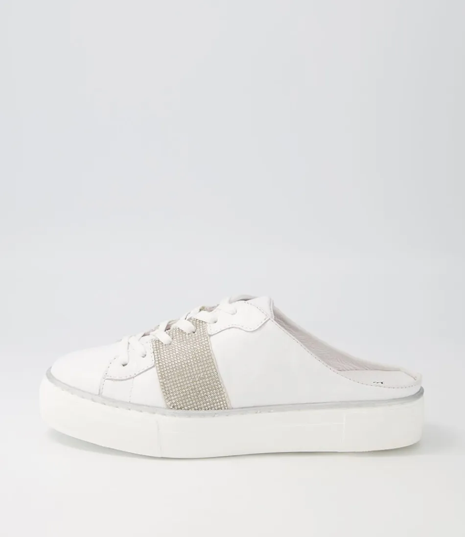 Women DJANGO & JULIETTE Sneakers<Faimos White Leather Sneakers