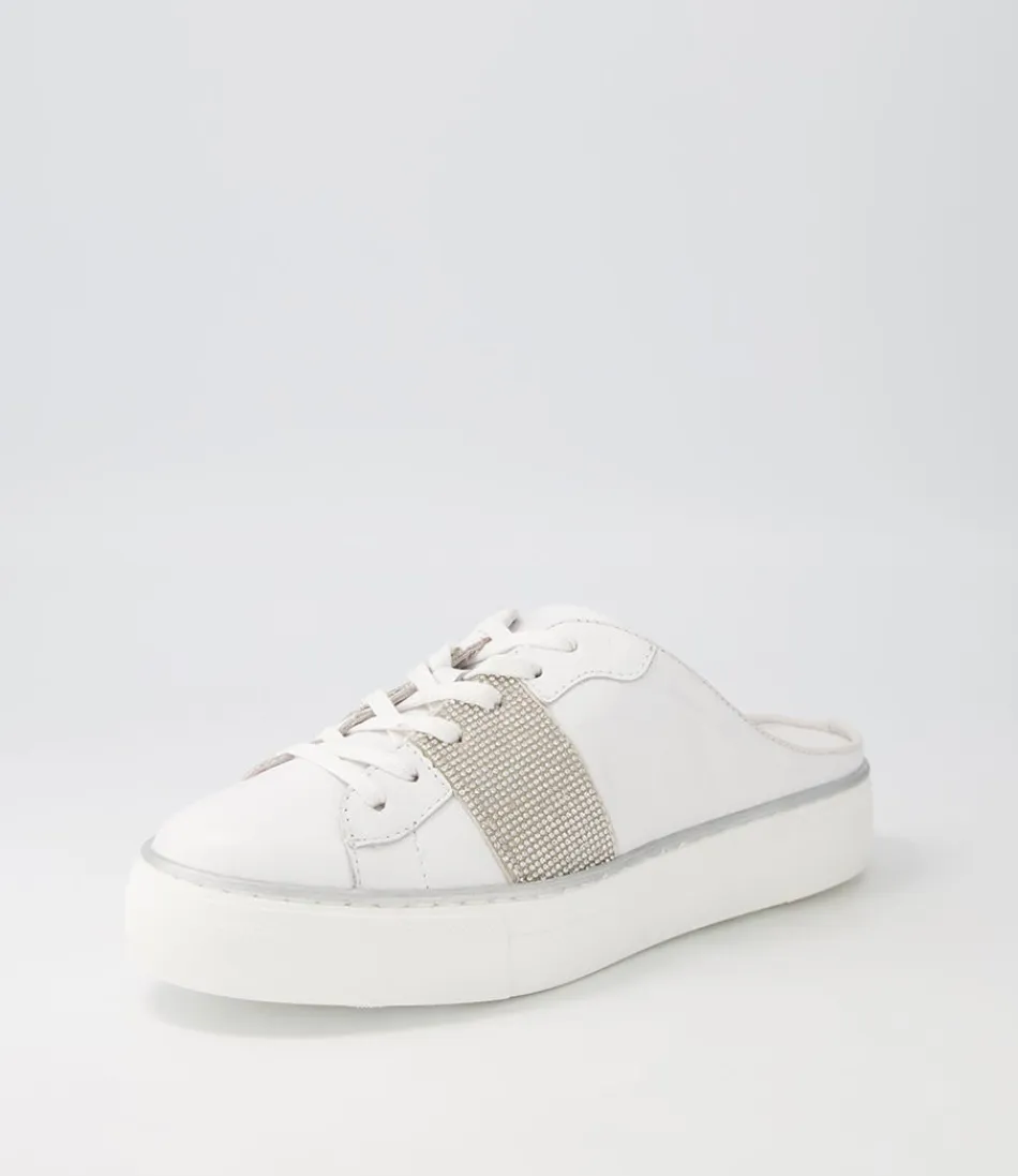 Women DJANGO & JULIETTE Sneakers<Faimos White Leather Sneakers