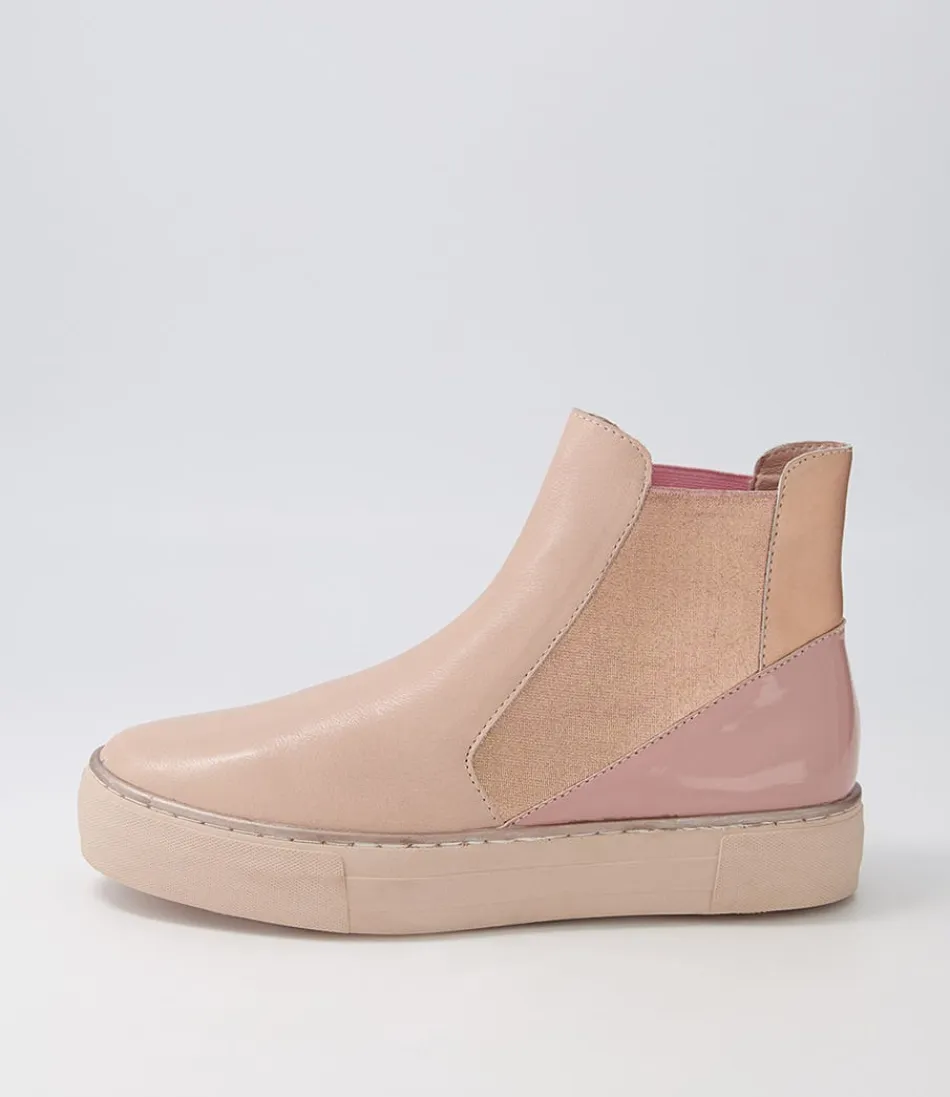 Women DJANGO & JULIETTE Boots<Famelia Cafe Pink Multi Chelsea Boots