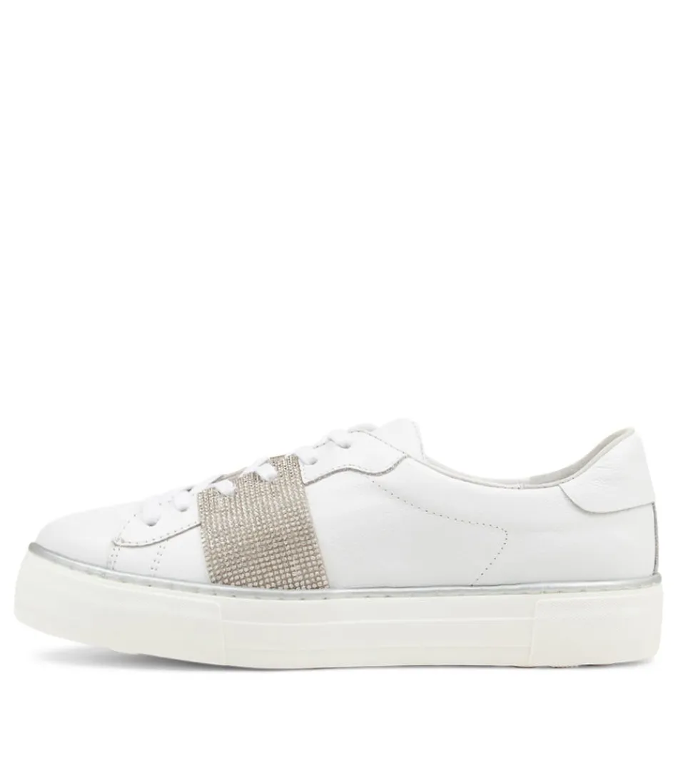 Women DJANGO & JULIETTE Sneakers<Fane White Leather Sneakers