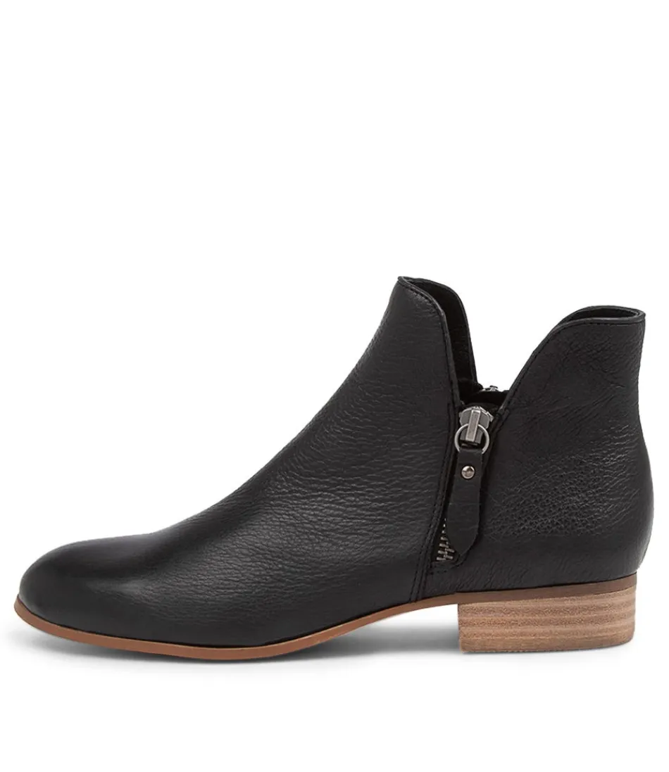 Women DJANGO & JULIETTE Boots<Faye Dj Black Natural Heel Leather