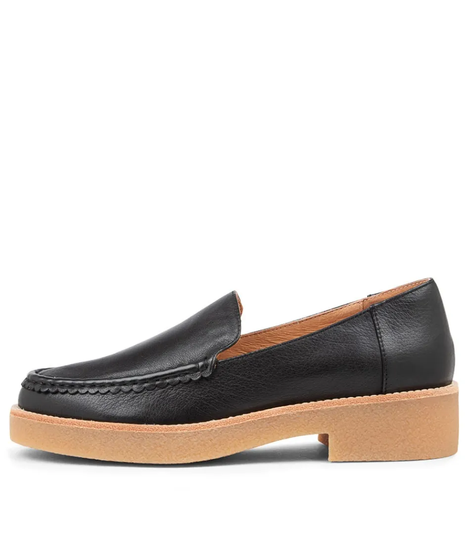 Women MOLLINI Loafers<Feight Black Leather Loafers Nh