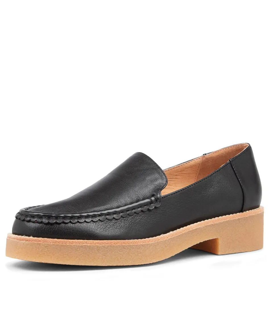 Women MOLLINI Loafers<Feight Black Leather Loafers Nh