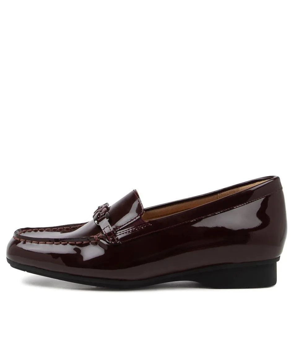 Women ZIERA Loafers<Fenders Xf Bordeaux Patent Leather Loafer