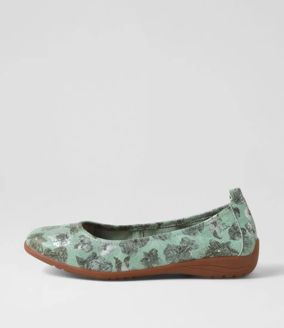 Women JOSEF SEIBEL Comfort<Fenja 01 Mint Leather Ballet Flats