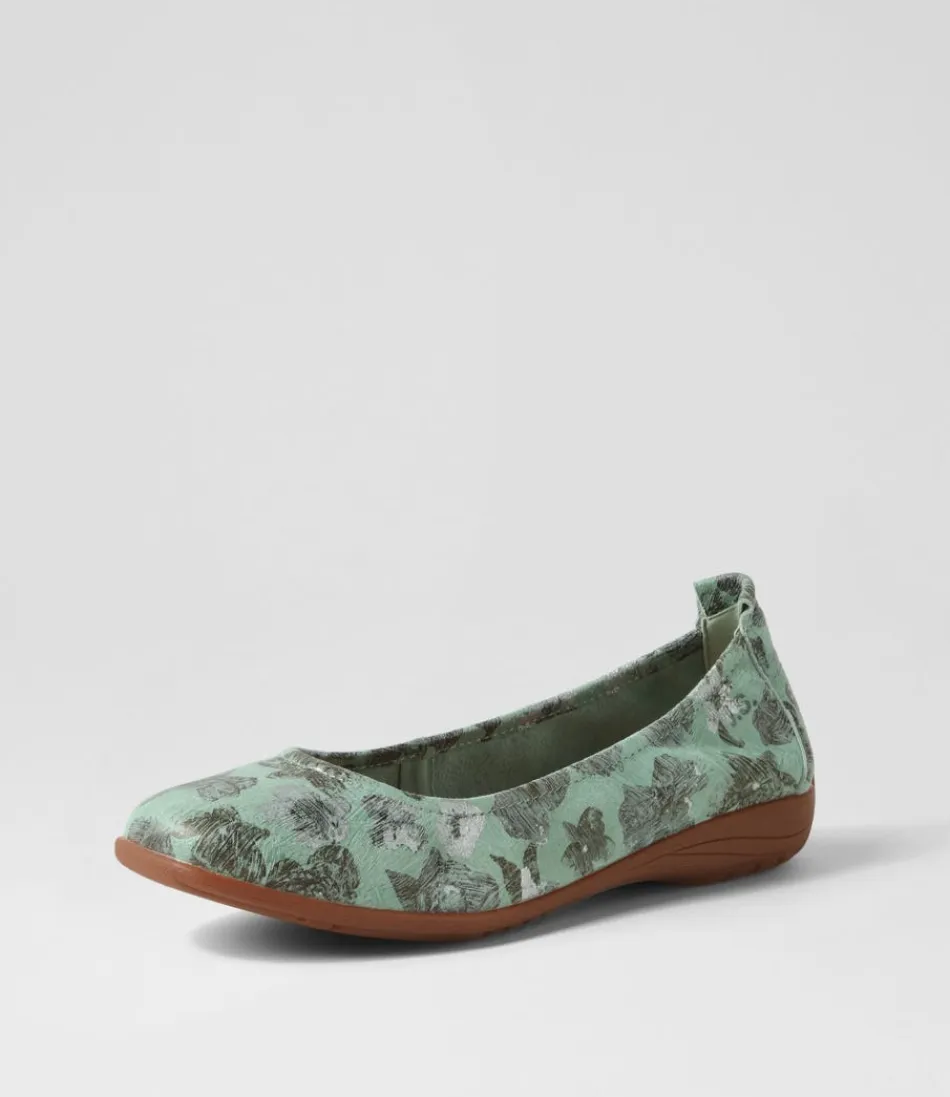 Women JOSEF SEIBEL Comfort<Fenja 01 Mint Leather Ballet Flats