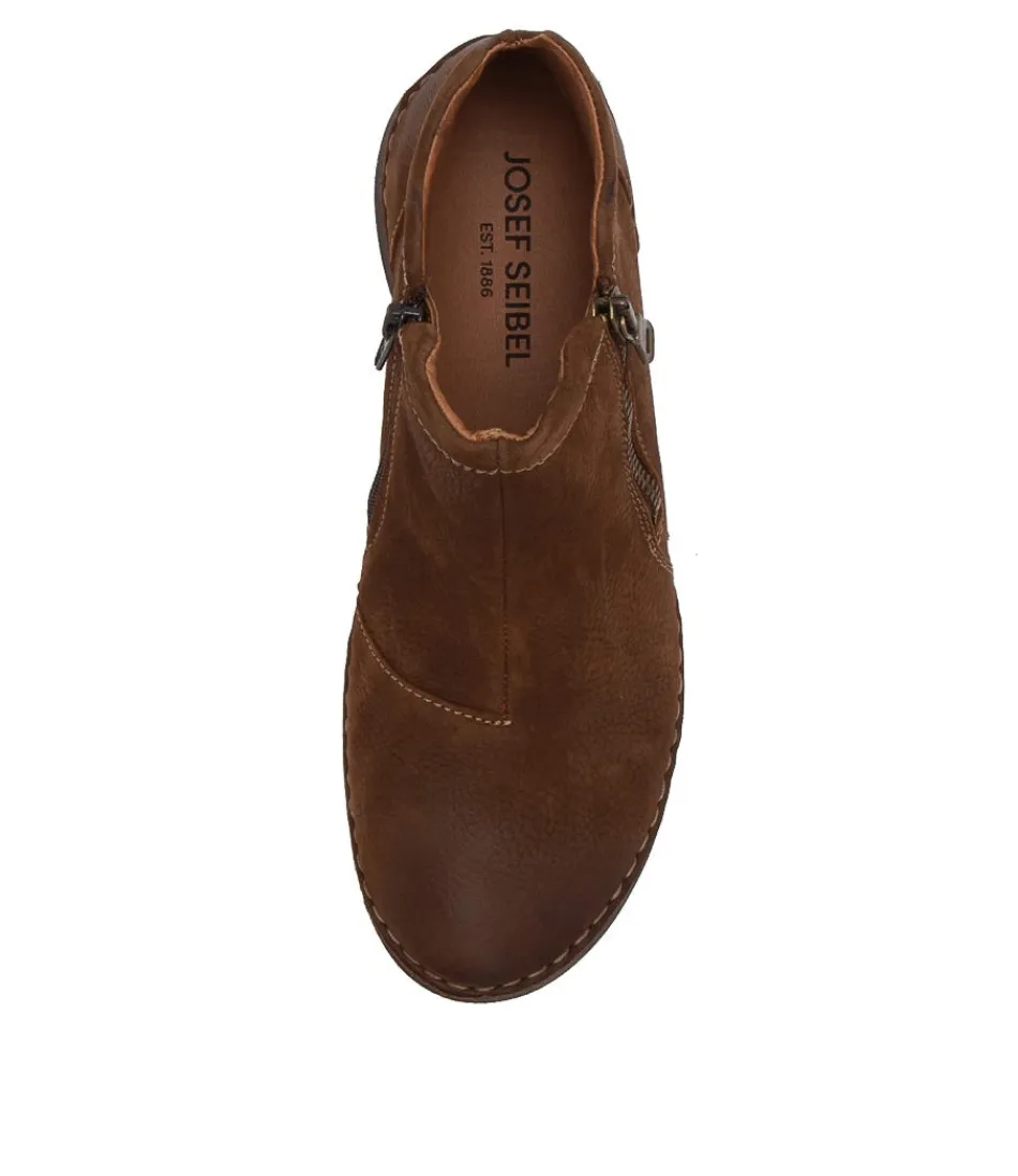 Women JOSEF SEIBEL Comfort<Fergey 94 Castagne Leather Ankle Boots