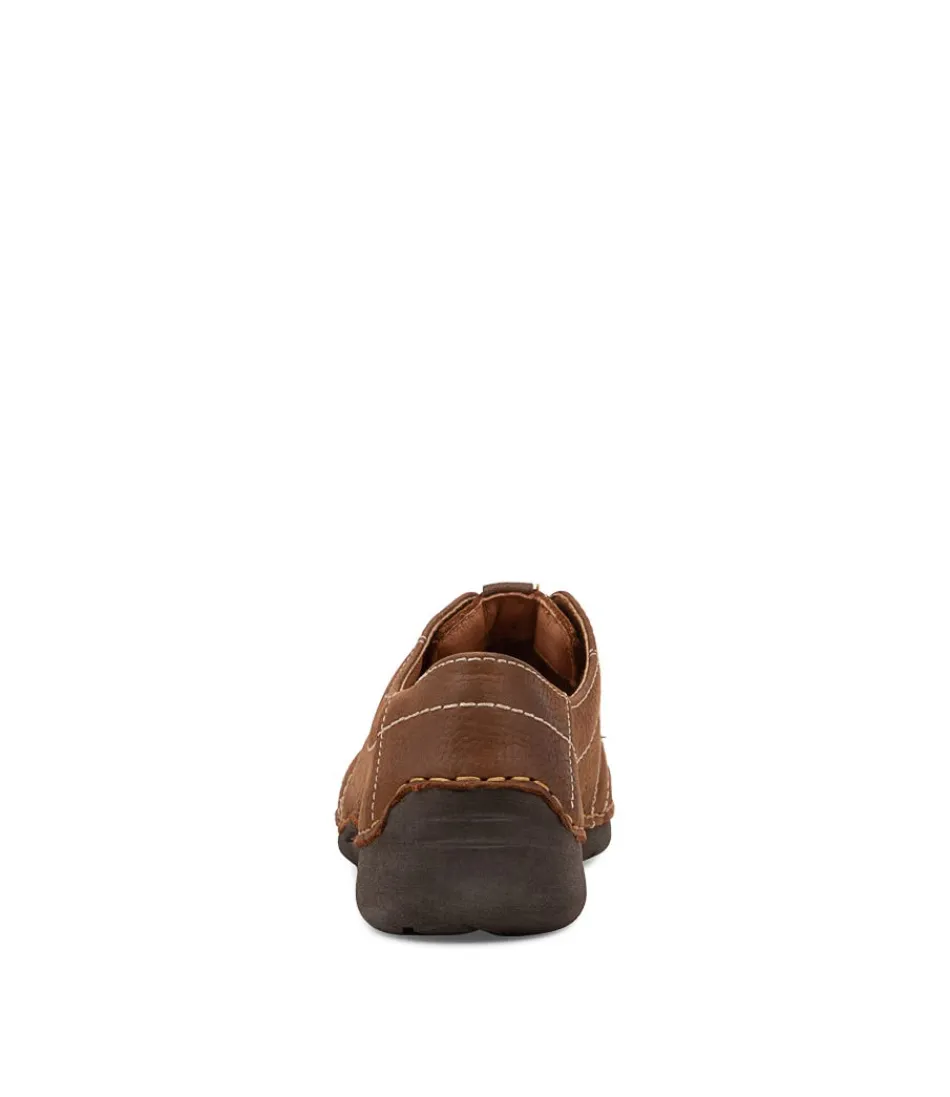 Women JOSEF SEIBEL Comfort<Fergey 20 Castagne Leather Sneakers