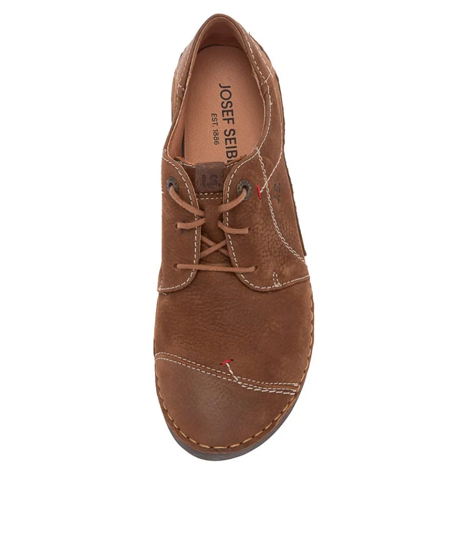 Women JOSEF SEIBEL Comfort<Fergey 20 Castagne Leather Sneakers