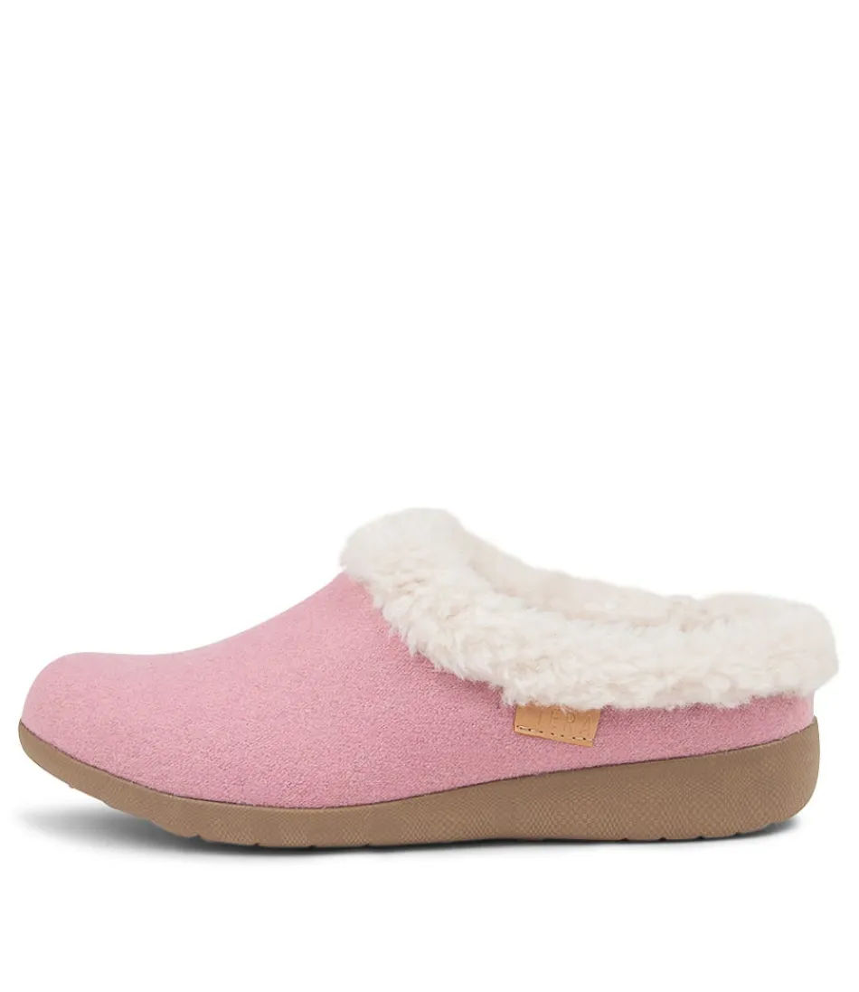 Women ZIERA Comfort<Fifi Xw Pale Pink Fabric