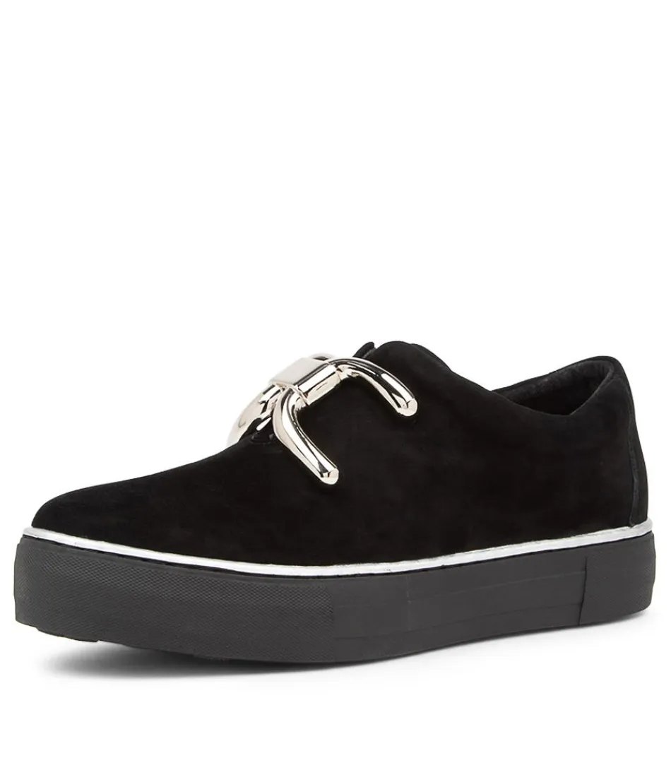 Women DJANGO & JULIETTE Sneakers<Filpy Black Suede Sneakers Black Sole