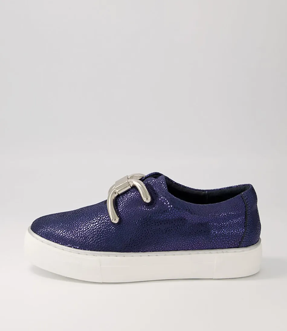 Women DJANGO & JULIETTE Sneakers<Filpy Navy Speckle Leather Sneakers