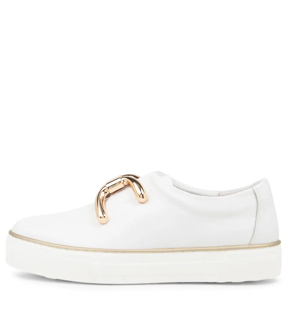 Women DJANGO & JULIETTE Flats<Filpy White Leather Sneakers