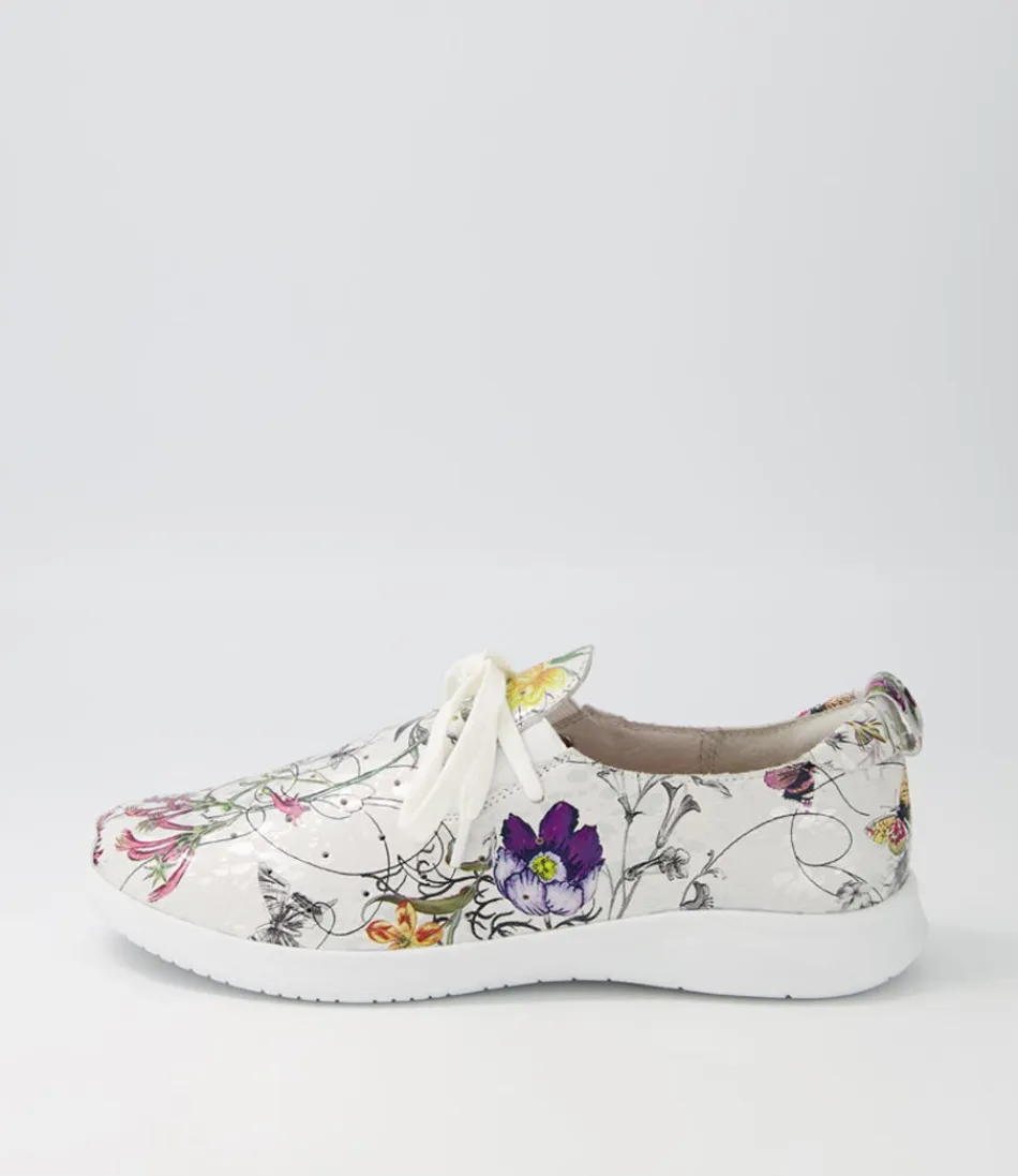 Women ZIERA Sneakers<Finar Xf White Fields Leather Sneakers