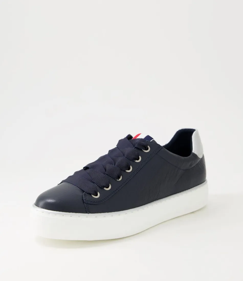 Women DJANGO & JULIETTE Flats<Finni Navy Multi Sneakers