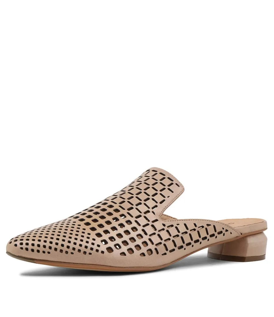 Women DJANGO & JULIETTE Flats<Flan Nude Leather Mules