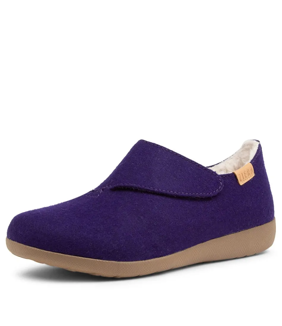 Women ZIERA Loafers<Fliss Xw Dk Purple Fabric