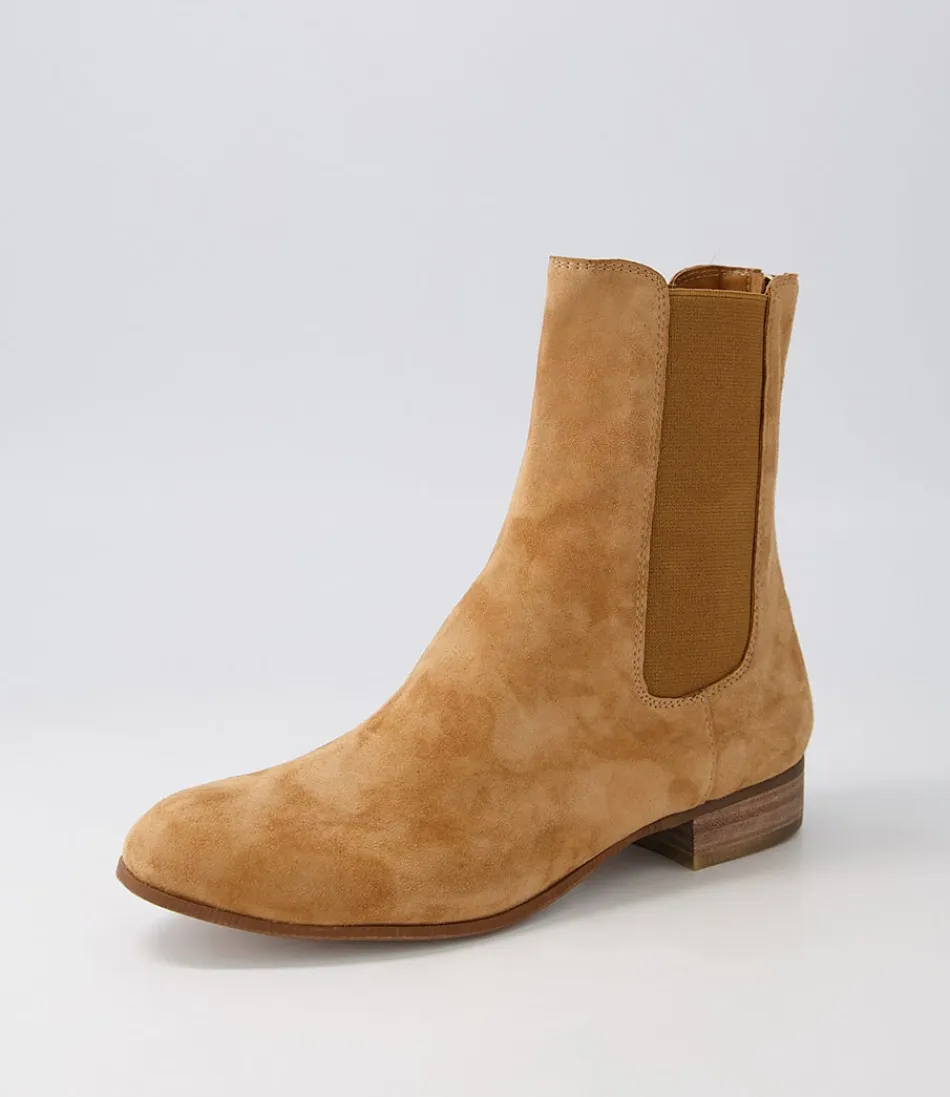 Women DJANGO & JULIETTE Boots<Flukie Toffee Suede Ankle Boots