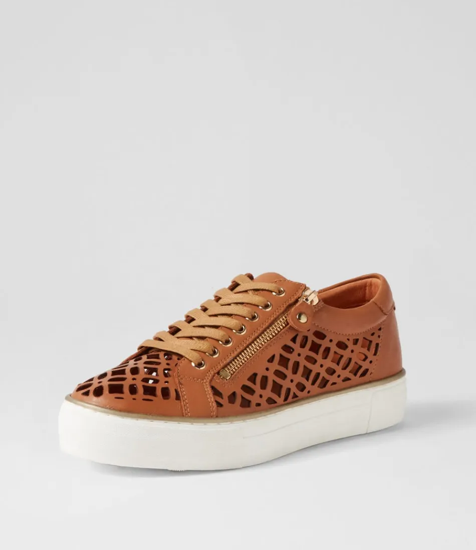 Women DJANGO & JULIETTE Sneakers<Flynng Tan White Leather Sneakers