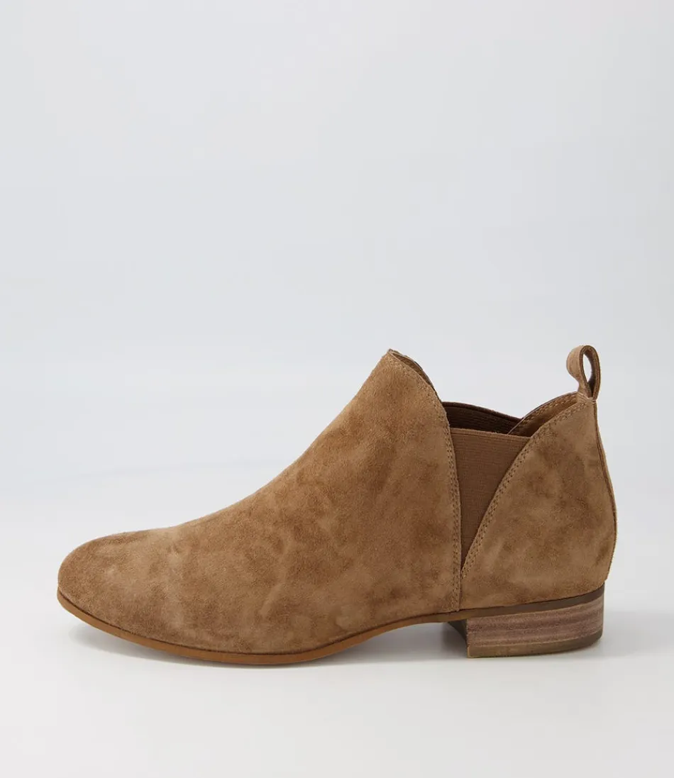 Women DJANGO & JULIETTE Boots<Foe Light Choc Suede Chelsea Boots