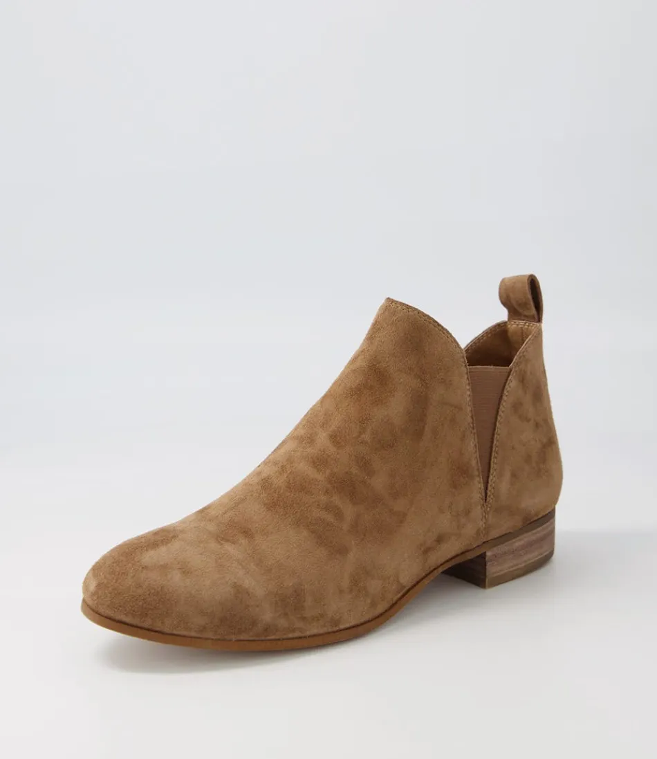 Women DJANGO & JULIETTE Boots<Foe Light Choc Suede Chelsea Boots