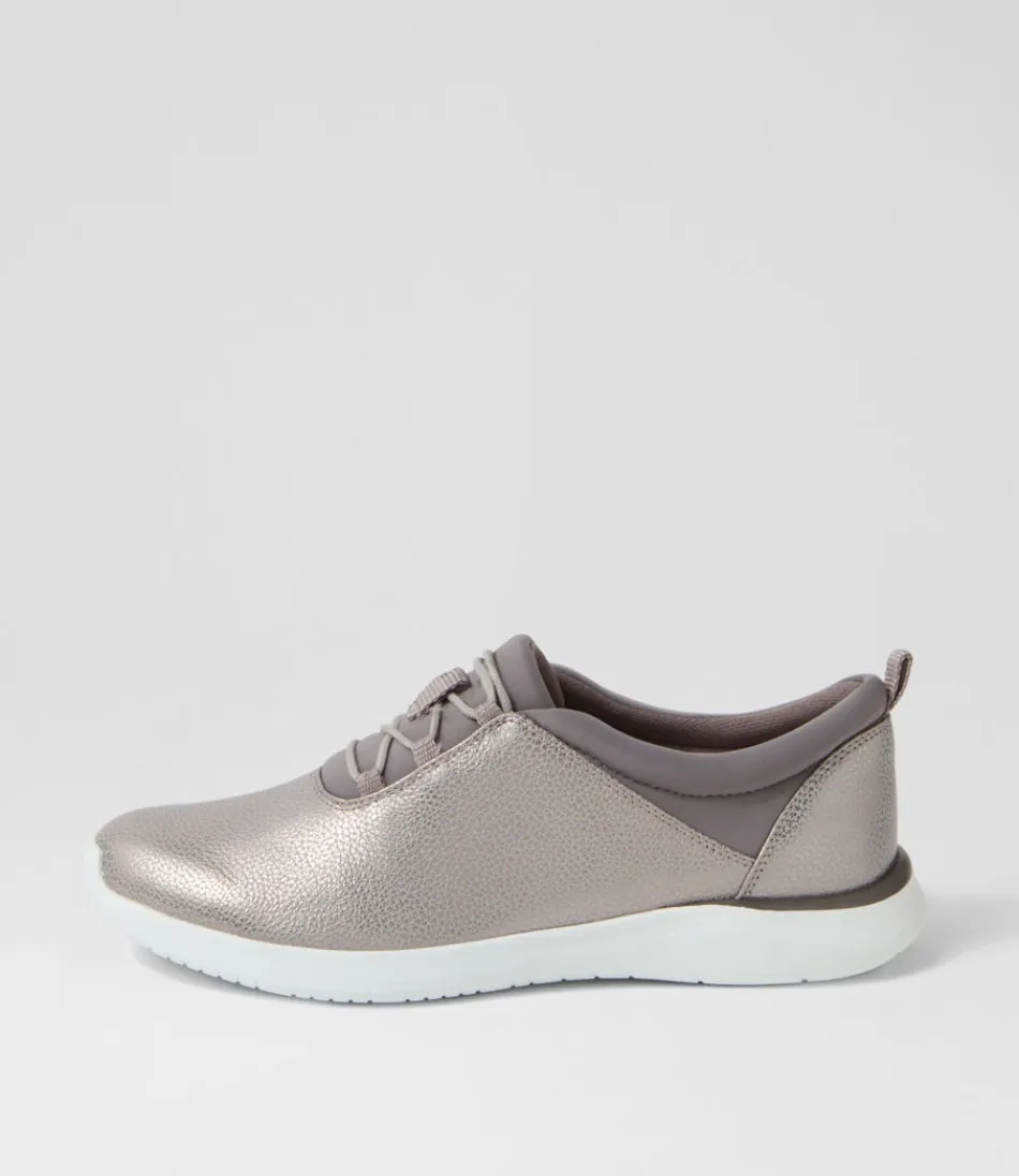 Women ZIERA Comfort<Fox Xf Grey Brush Leather