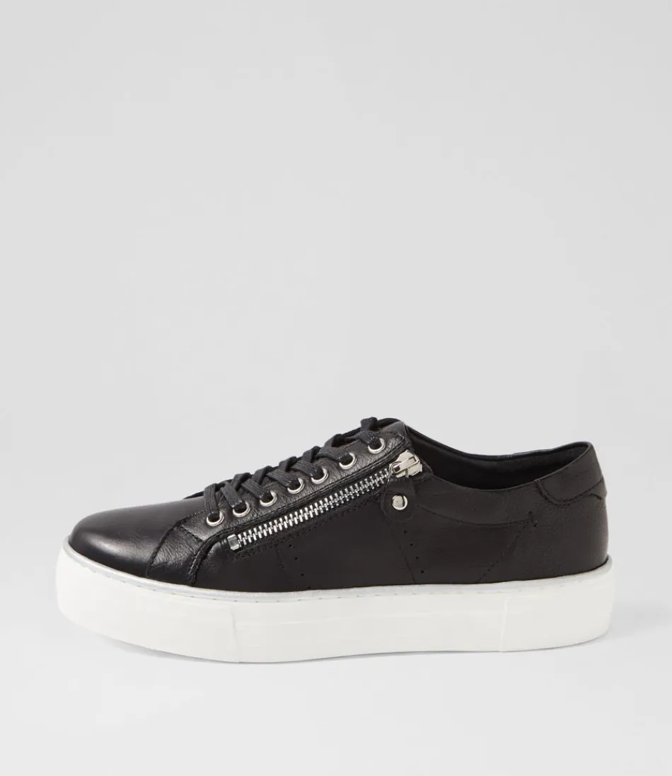 Women DJANGO & JULIETTE Sneakers<Froggy Dj Black White Sole Leather