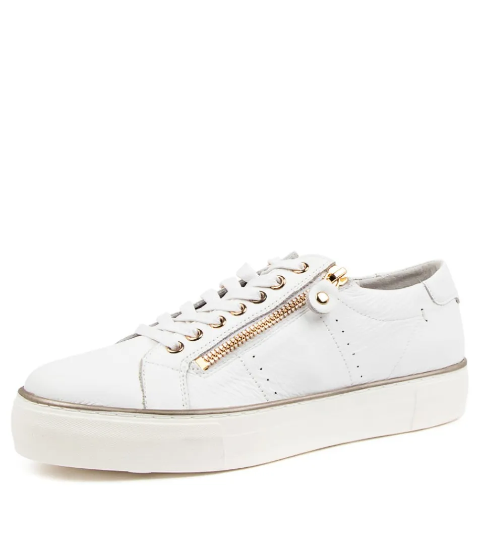 Women DJANGO & JULIETTE Sneakers<Froggy White Leather