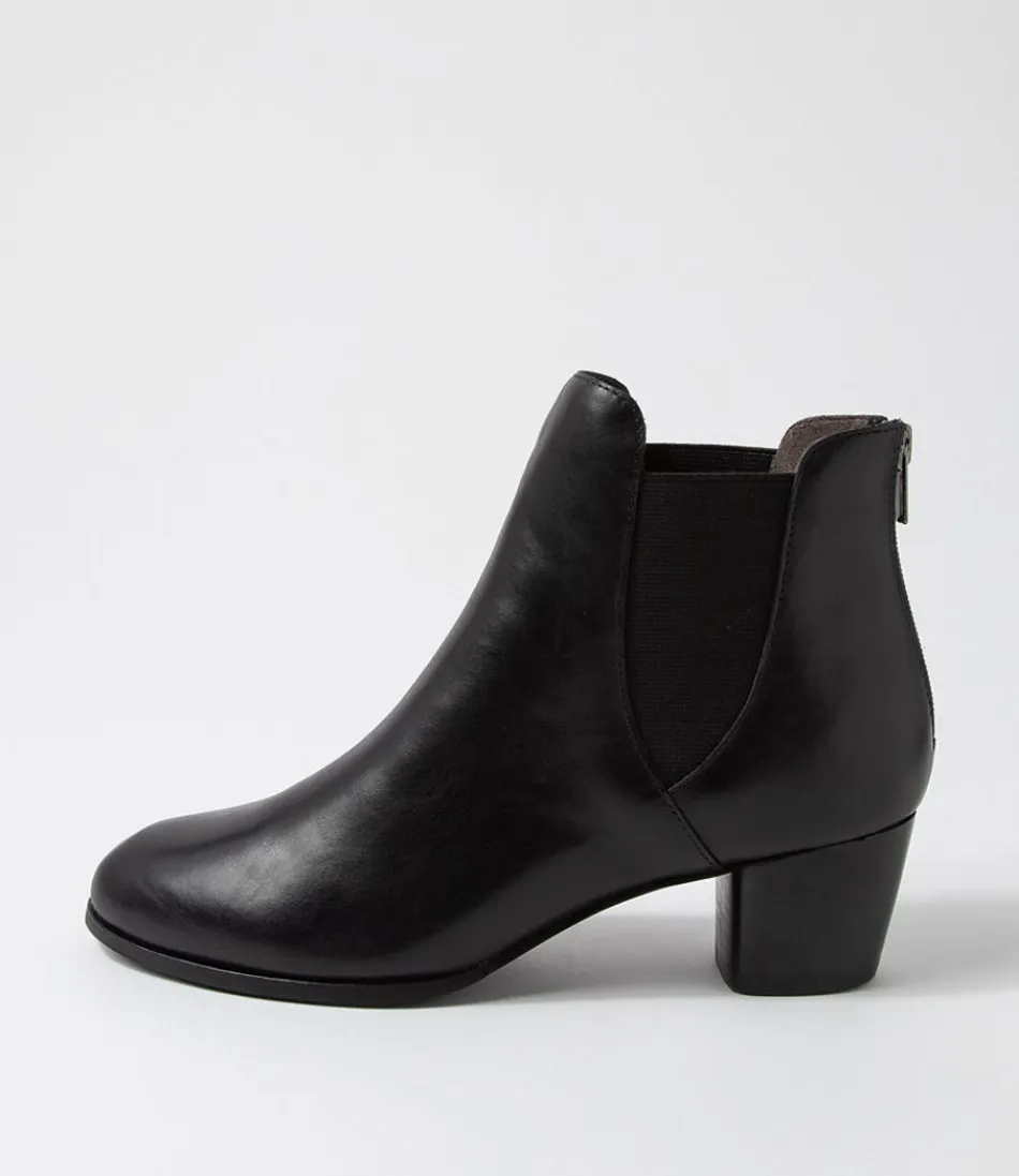 Women ZIERA Boots<Gadore W Black Leather Chelsea Boots