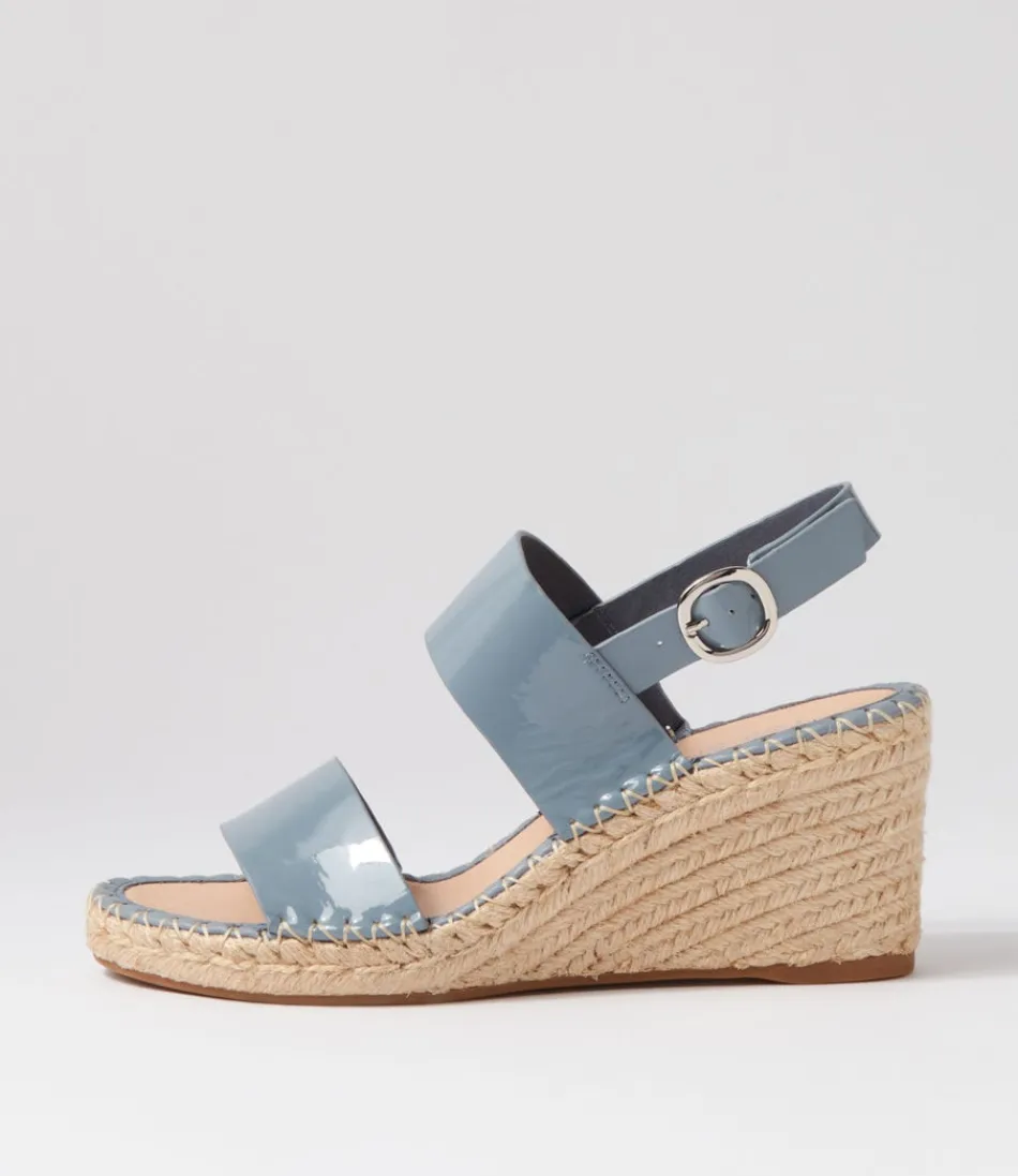 Women TOP END Espadrilles<Gaga Denim Patent Leather Espadrilles