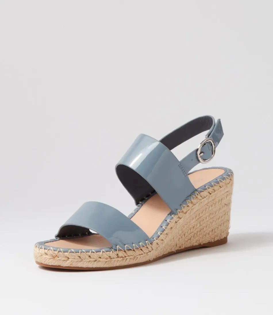 Women TOP END Espadrilles<Gaga Denim Patent Leather Espadrilles