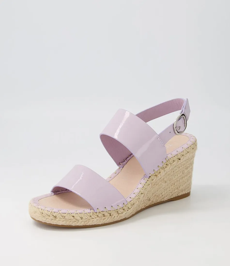 Women TOP END Espadrilles<Gaga Lilac Patent Leather Espadrilles