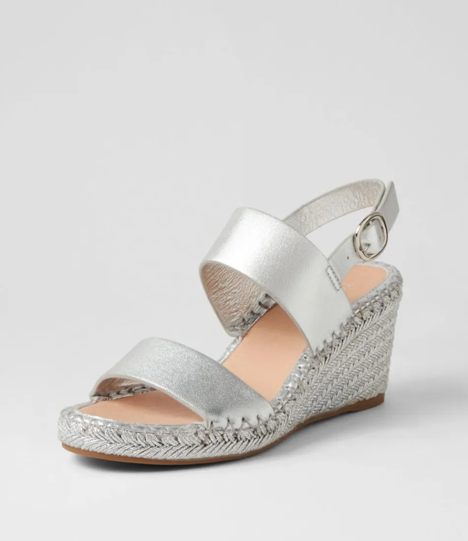 Women TOP END Espadrilles<Gaga Silver Rope Leather Sandals