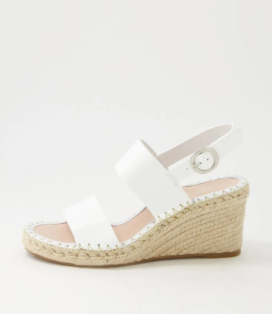 Women TOP END Espadrilles<Gaga White Patent Leather Espadrilles