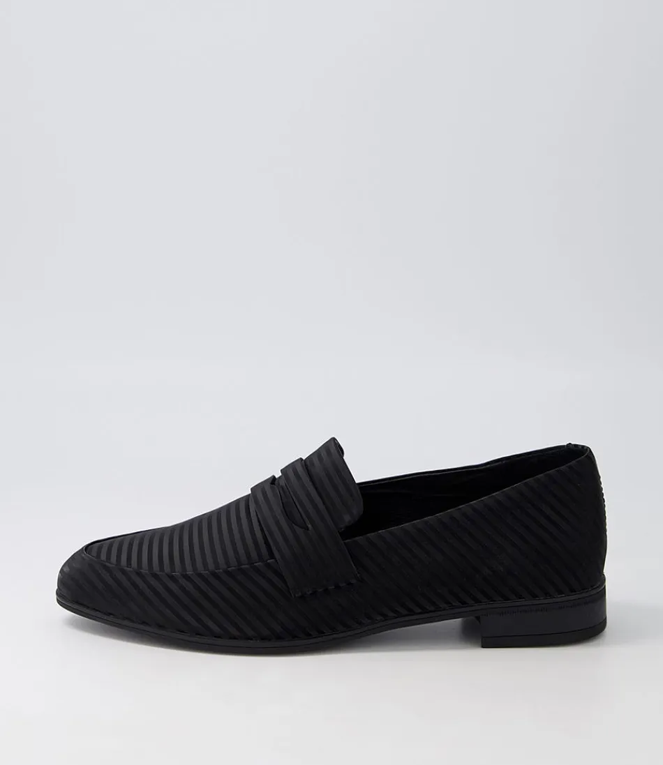 Women DJANGO & JULIETTE Loafers<Gebeze Black Stripe Leather Loafers