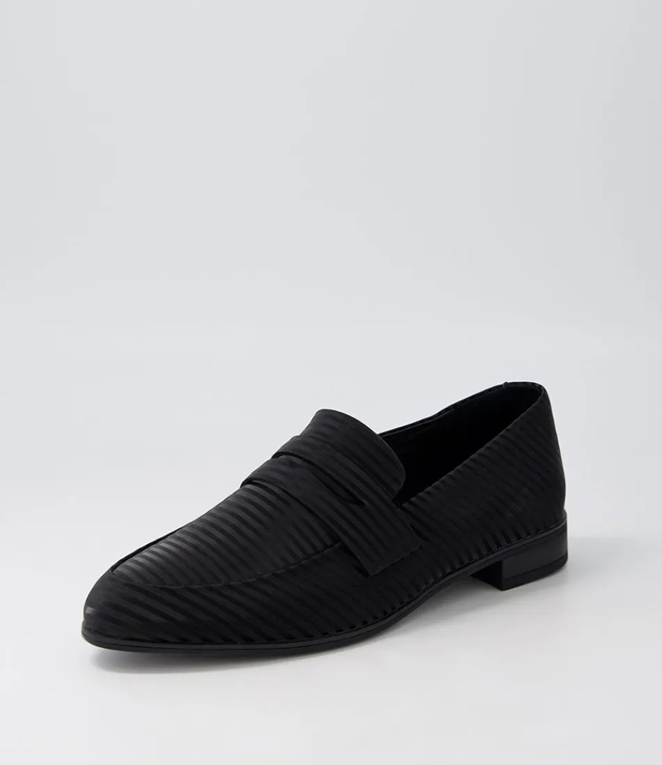 Women DJANGO & JULIETTE Loafers<Gebeze Black Stripe Leather Loafers