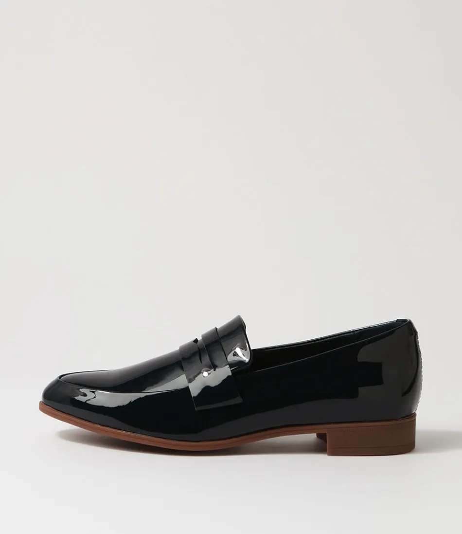 Women DJANGO & JULIETTE Loafers<Gebeze Navy Patent Leather Loafers