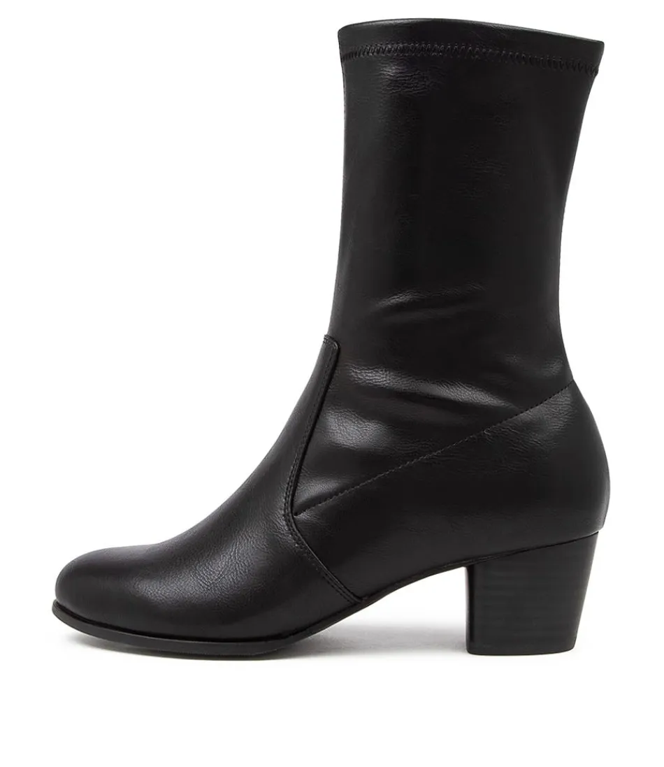 Women ZIERA Boots<Genevey W Black Ankle Boots Bh