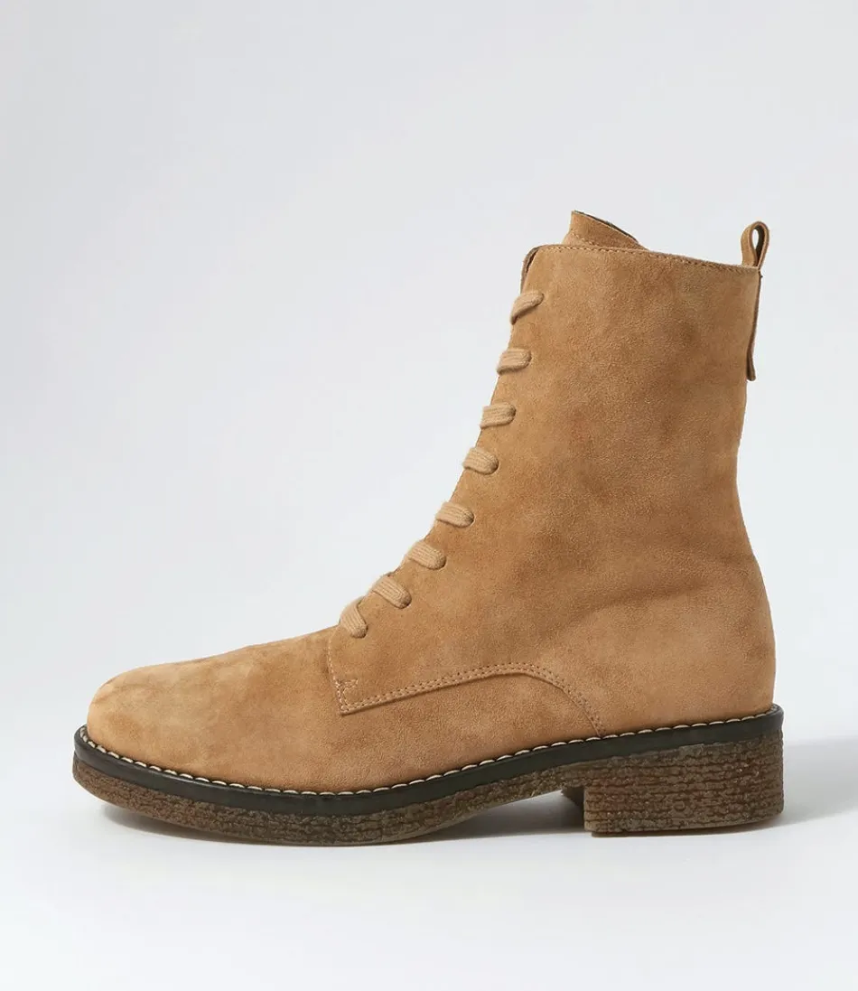 Women DJANGO & JULIETTE Boots<Gipsiee Nutmeg Suede Ankle Boots