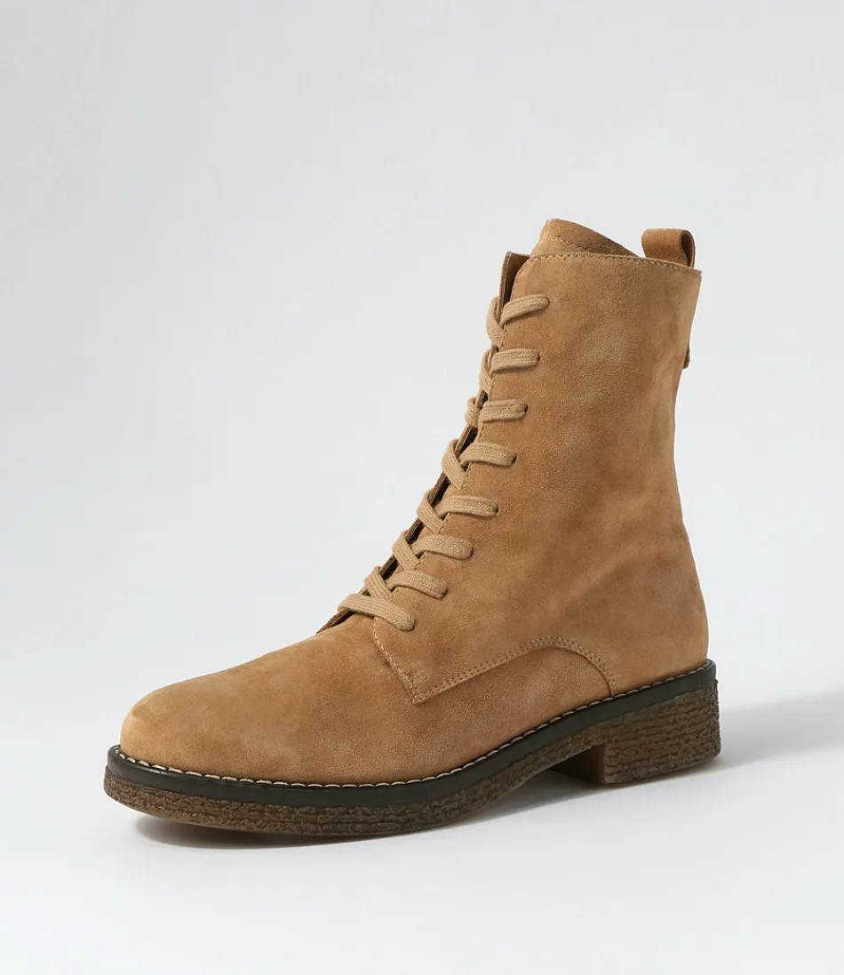 Women DJANGO & JULIETTE Boots<Gipsiee Nutmeg Suede Ankle Boots