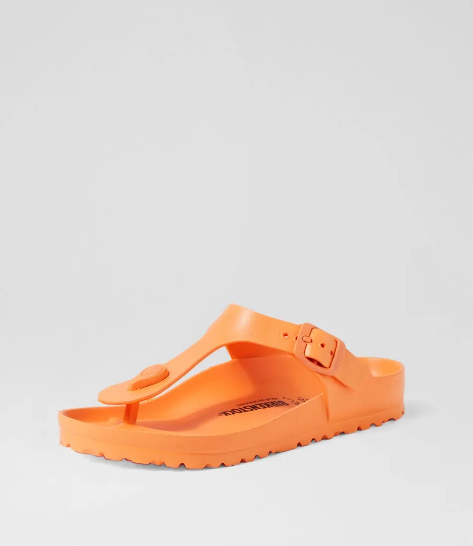 Women BIRKENSTOCK Comfort<Gizeh Eva Papaya Thongs