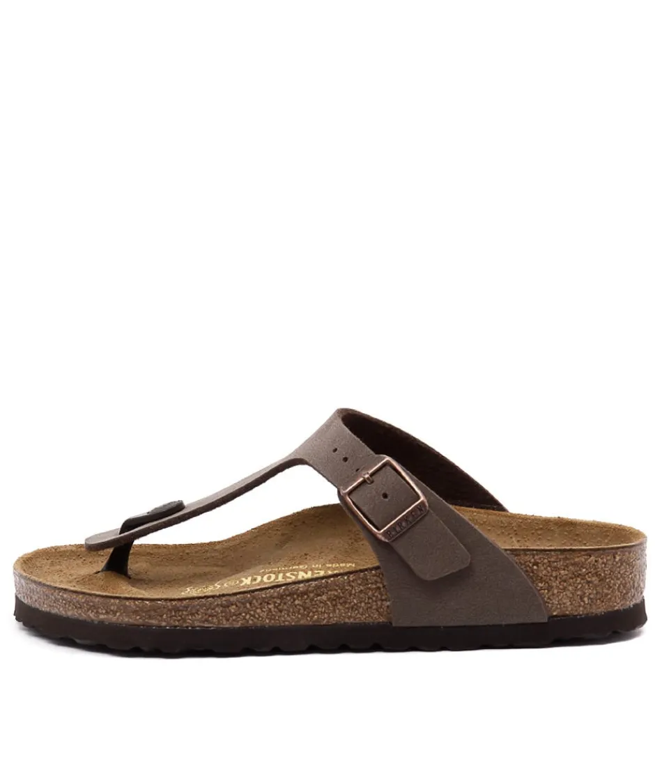 Women BIRKENSTOCK Comfort<Gizeh Mocca Birkoflor